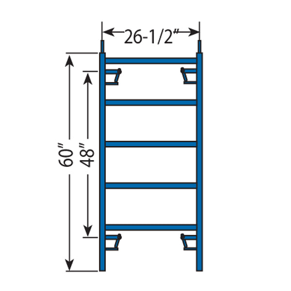 CADRE D'ÉCHAFAUDAGE 60'' X 26 ½'' BLEU - 52-0