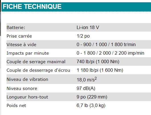 IMPACT 1/2'' MAKITA 18V - DTW1002Z