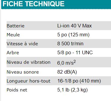 RECTIFIEUSE COUDÉE 5'' (INTERRUPTEUR À PALETTE) MAKITA 40V - GA013GZ