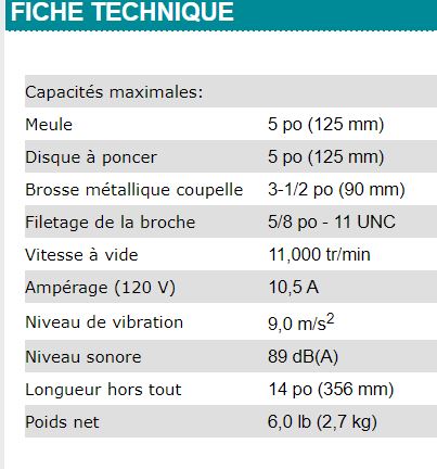 RECTIFIEUSE COUDÉE 5'' AVEC FREIN MAKITA ÉLECTRIQUE  - GA5020Y