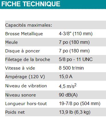 RECTIFIEUSE COUDÉE 7'' MAKITA ÉLECTRIQUE - GA7031Y