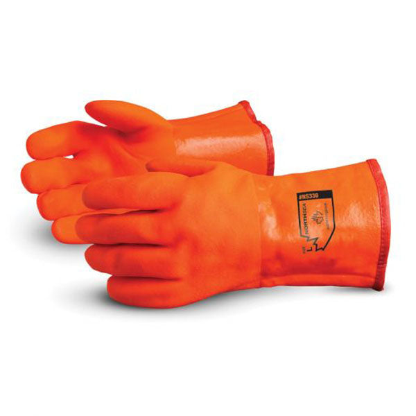 GANTS HIVER PVC ORANGE SUPERIOR NORTH SEA QUALITÉ SUPÉRIEURE - NS330