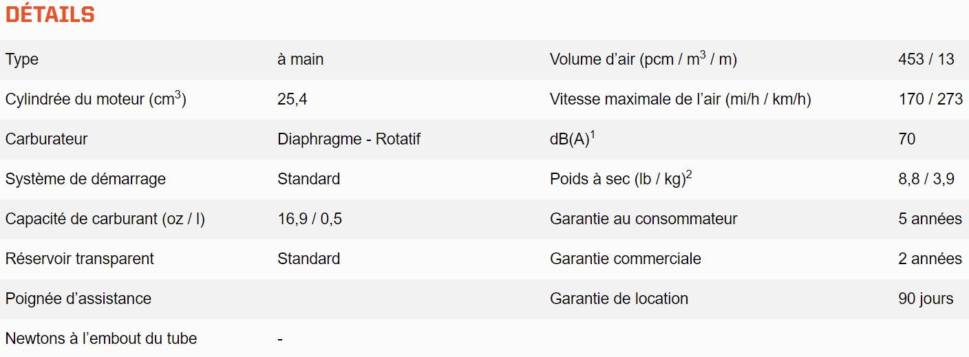 SOUFFLEUR À MAIN ECHO 25.4cc – PB2520