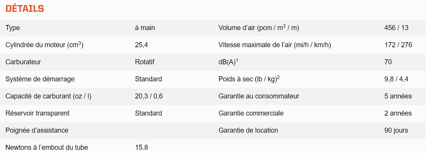 SOUFFLEUR À MAIN ECHO X-SERIES 25.4CC – PB2620