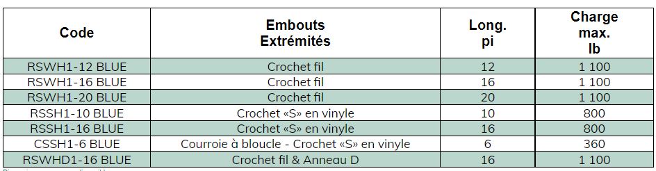 COURROIE D'ARRIMAGE ET BOUCLE À CLIQUET 1'' X 16' - RSWH1