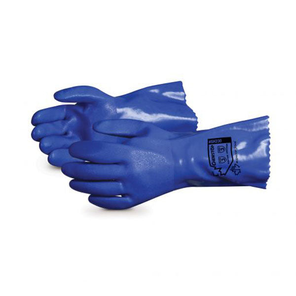 GANTS BLEU LONG PVC SUPERIOR- SH230