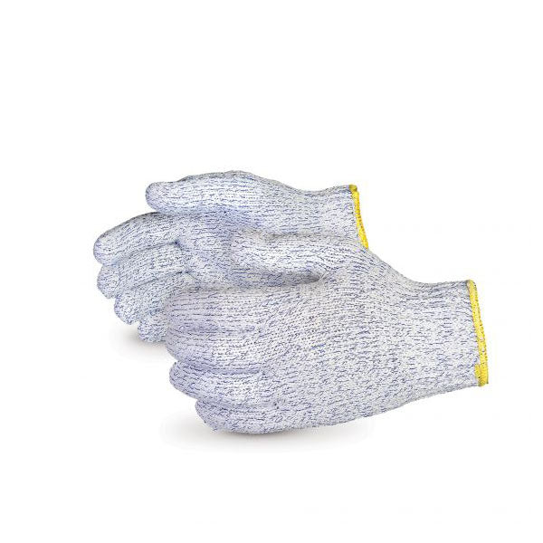 GANTS NYLON À FORT VOLUME BLANC/BLEU SUPERIOR SURE KNIT - SNF