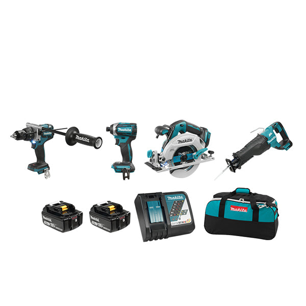 ENSEMBLE 4 OUTILS MAKITA 18V 5 AMPÈRES - DLX4091T